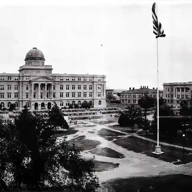 Academic Building flagpole 2 web