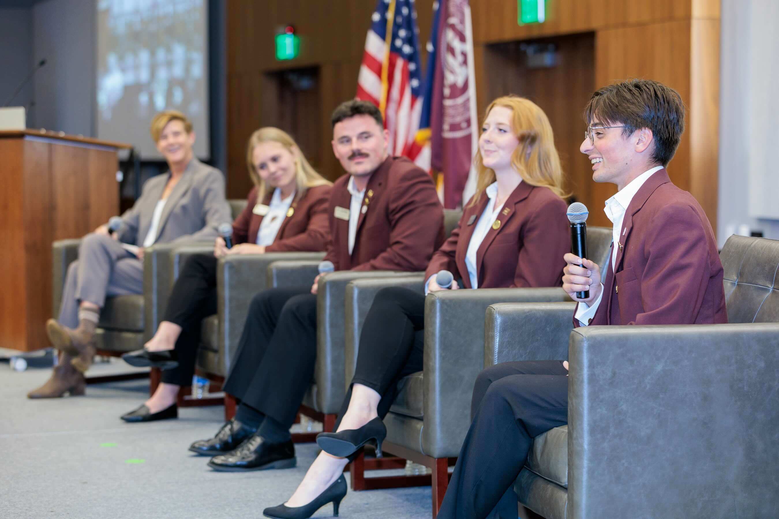 GV-endowed-scholarship-dinner-2025-maroon-coats-panel